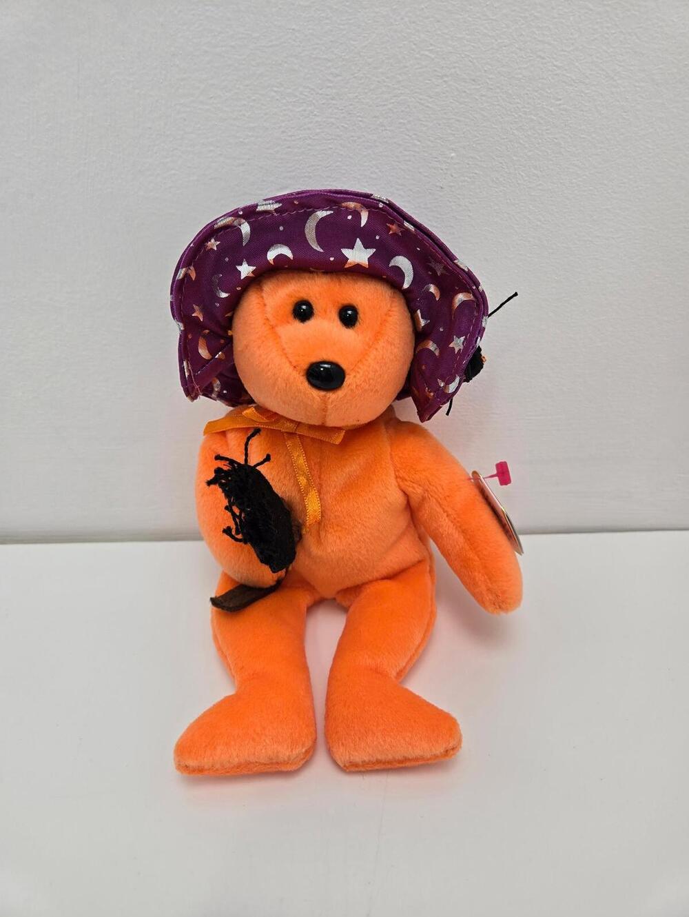 Ty Beanie Baby “Prunella” the Halloween Witch Bear (9 inch)